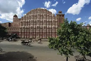 Palaces Prints: Palace of the Winds, Jaipur, Rajasthan state, India, Asia