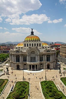Shrub Collection: Palacio de Bellas Artes (Palace of Fine Arts), construction started 1904, Mexico City, Mexico
