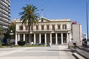 Uruguay Prints: The Palacio Estevez, Plaza Independencia (Independence Square), Montevideo