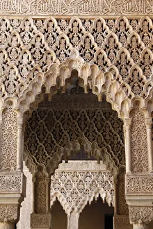 Granada Prints: Palacio de los Leones, Nasrid Palaces, Alhambra, UNESCO World Heritage Site, Granada