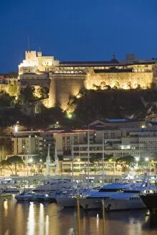 Images Dated 10th January 2010: Palais du Prince and harbour in the Port of Monaco, Principality of Monaco
