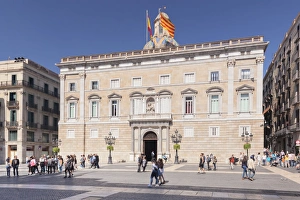 Barri Gotic Prints: Palau de la Generalitat, Seat of Autonomous Government, Placa de Sant Jaume, Barri Gotic