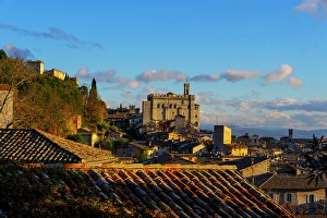 Relax Prints: Palazzo dei Consoli (Palace of the Consuls) at sunset, Gubbio, Umbria, Italy