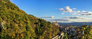 Enchanting Prints: Palazzo dei Consoli (Palace of the Consuls) at sunset, Gubbio, Umbria, Italy