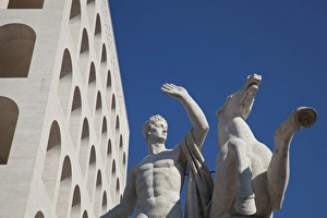 Palazzo della Civilta Italiana (Square Colosseum), EUR district, Rome, Lazio