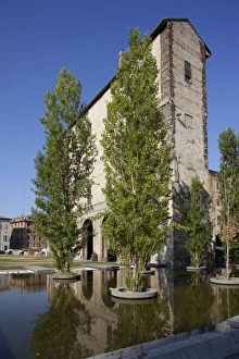 Standing Water Prints: Palazzo Della Pilotta, Parma, Emilia Romagna, Italy, Europe