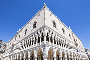 Venetian Prints: Palazzo Ducale, (Doges Palace), Piazzetta, Piazza San Marco (St. Marks Square), Venice