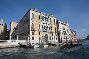 Images Dated 29th January 2008: Palazzo Franchetti Cavalli and Palazzo Barbaro near Accademia Bridge, Grand Canal