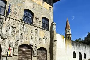 Palazzo Pretorio and Domes Belltower, Arezzo, Tuscany, Italy, Europe