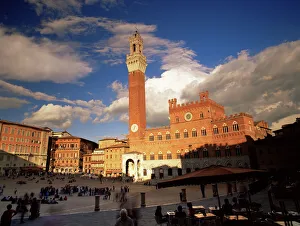 Siena Prints: Palazzo Pubblico on the Piazza del Campo