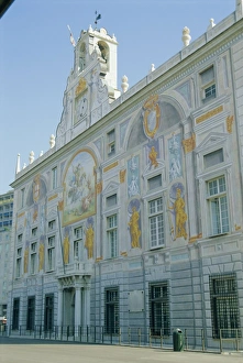 Illustration Prints: Palazzo S. Giorgio which became Banco San Giorgio in 1408