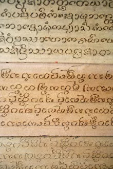Images Dated 25th February 2006: Pali writing tablets, Myanmar (Burma), Asia