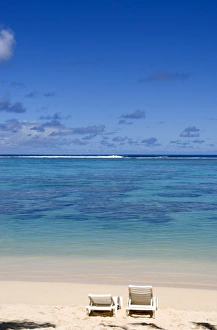Palm fringed beaches, Cook Islands, South Pacific, Pacific