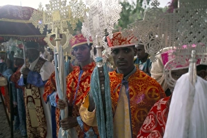 Celebrate Prints: Palm Sunday procession, Axoum (Axum) (Aksum), Tigre region, Ethiopia, Africa
