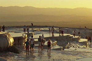 Pamukkale Prints: Pamukkale, UNESCO World Heritage Site, Anatolia, Turkey, Asia Minor, Eurasia