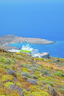 Cultural Landmark Prints: Panagia Skopiani church, Serifos Island, Cyclades, Greek Islands, Greece, Europe