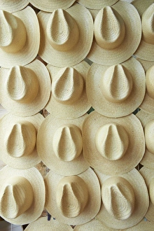 Panama Hat Prints: Panama hats for sale, Campeche, Mexico, North America