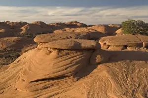 Mystery Valley Prints: Pancake Rocks, Mystery Valley, Monument Valley Navajo Tribal Park, Arizona