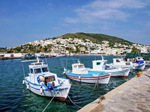 Seacoast Prints: Pandeli Fishing Port, Leros Island, Dodecanese, Greek Islands, Greece, Europe