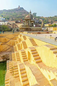 Stairs Prints: Panna Meena Ka Kund Step Well, Amer, Rajasthan, India, South Asia, Asia
