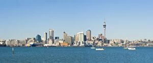 Images Dated 29th April 2011: Panorama of the Auckland city skyline, Auckland, North Island, New Zealand, Pacific
