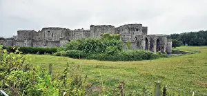 Historic Castle Prints: Panorama of Beaumaris Castle, UNESCO World Heritage Site