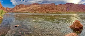 Glen Canyon Prints: Panorama of the Colorado River just north of Lees Ferry in the Glen Canyon