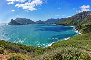 Hout Bay Prints: Panorama over Hout Bay and the Atlantic Ocean, Cape Town, South Africa, Africa