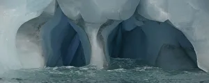 Nunavut Prints: Panorama image of iceberg carved by wind and water, Nunavut and Northwest Territories