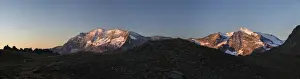 Alpi Graie Prints: Panorama of Levanne mountains and Aiguille Rousse at sunrise, Gran Paradiso National Park