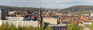 Saarland Prints: Panorama, Saarbrucken, Saarland, Germany, Europe