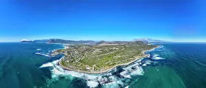 Lighthouses Prints: Panorama of Slangkop Lighthouse, Cape Town, Cape Peninsula, South Africa, Africa