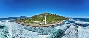 Lighthouses Prints: Panorama of Slangkop Lighthouse, Cape Town, Cape Peninsula, South Africa, Africa