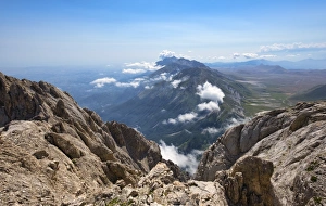 Abruzzo Prints: Panorama from the summit of Corno Grande peak, Gran Sasso e Monti della Laga National Park