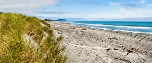 Panoramics Prints: Panorama of wild and rugged Ross Beach, West Coast, South Island, New Zealand, Pacific