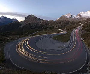 Engadine Prints: Panoramic of lights of car traces