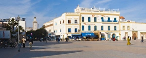 Essaouira Prints: Panoramic photo of Moulay Assan Square