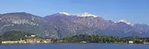 Panoramics Prints: Panoramic view of Bellagio, Lake Como in spring sunshine