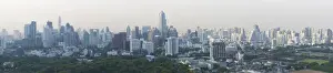Highrise Prints: Panoramic view of the city skyline from the roofbar of the Sofitel So Hotel on North Sathorn Road