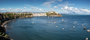 Phlegraean Prints: Panoramic view of colourful houses