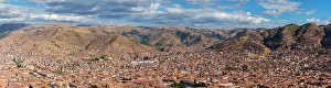 Artisans Prints: Panoramic view of Cusco (Cuzco) city, Cusco Province, Cusco Region, Peru, South America