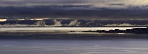 Images Dated 14th September 2009: Panoramic view of dawn breaking across the sound of Raasay and the Isle of Rona taken