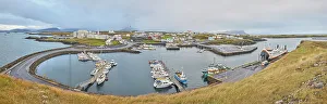 Stykkisholmur Prints: A panoramic view of the harbour at Stykkisholmur