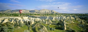 Journeying Prints: Panoramic view from hot air balloon of Cappadocian