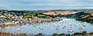Port Collection: Panoramic view of Salcombe from East Portlemouth, East Portlemouth, Devon, England