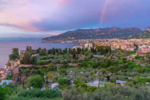 Sorrento Prints: Panoramic view of Sorrento and Bay of Naples