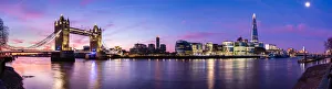 Light Beam Prints: Panoramic view of Tower Bridge