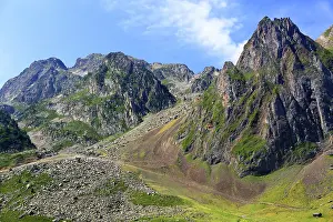 Pyrenees Prints: Panoramic views of the Pyrenees from Col Du Tourmalet 2115metres, France