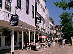 Eating And Drinking Prints: The Pantiles, Tunbridge Wells, Kent, England, United Kingdom, Europe