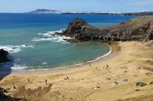 Images Dated 14th February 2008: Papagayo Beach, Lanzarote, Canary Islands, Spain, Atlantic Ocean, Europe